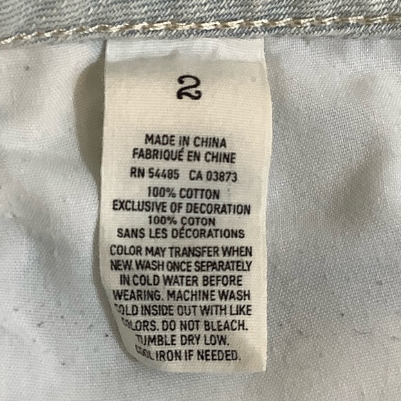 American eagle jean shorts distressed ripped SZ 2 - Picture 5 of 13